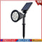 Waterproof LED Solar Lawn Lamp Spike Light Control Garden Path (Warm White) #F