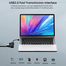 USB 2.0 HUB Multi USB Splitter 4 Ports Expander USB Power Adapter for Laptop PC