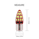 3014 24SMD LED 12V License Plate Light T10 W5W Dome Map Car LED Reading Bulbs