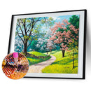 5D DIY Four Season Scenery Full Drill Diamond Painting Embroidery Craft(B)