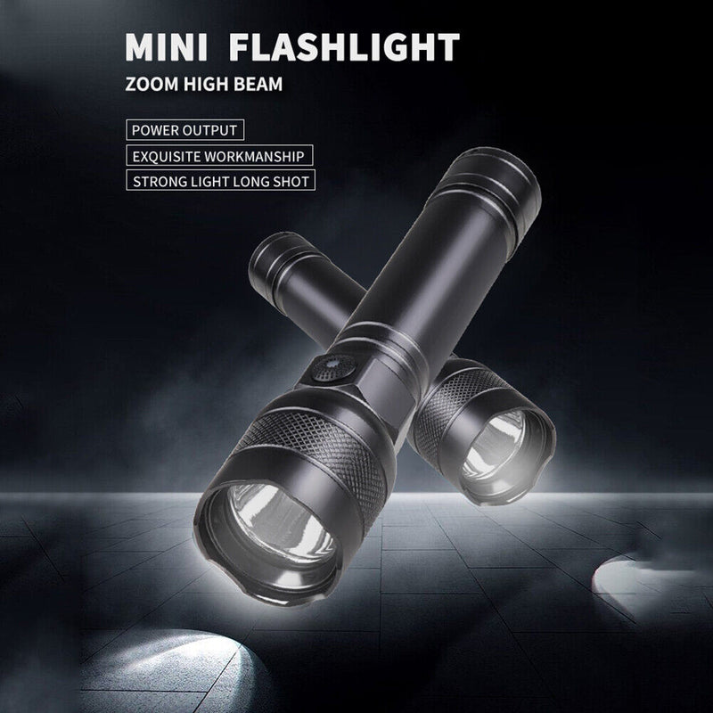 LED Mini Flashlight 500LM Portable Handheld Pen Light 5 Modes for Camping H