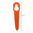 40pcs Grass Trimmer Plastic Blade Lawn Mower Garden Cutting Tool (Orange)