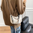 Lady Plush Solid Underarm Bag Fashion Shoulder Crossbody Totes Street Handbags