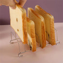 Stainless Steel Organizer Loaf Stand Holder Toast Bread Rack Non-Stick