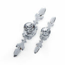 Glass Furniture Wardrobe Pulls Crystal Closet Door Knobs Cabinet Handles