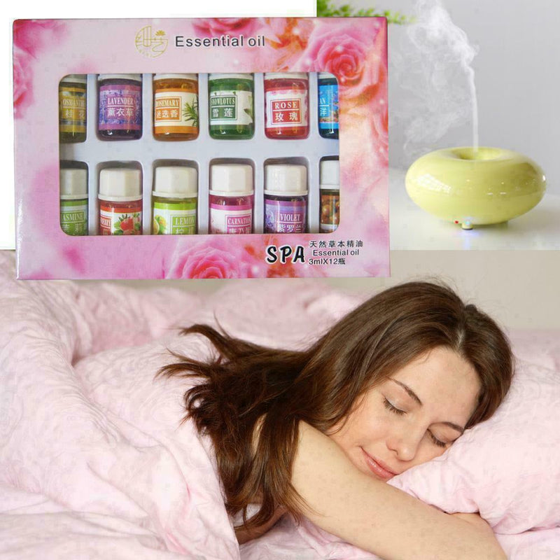 UK 3ml Essential Oil Set Relieve Stress Furnace Humidifier B8Y4 Water Q6U7