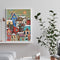 Snow Village Oil Painting By Numbers DIY Frameless Art Picture On Canvas