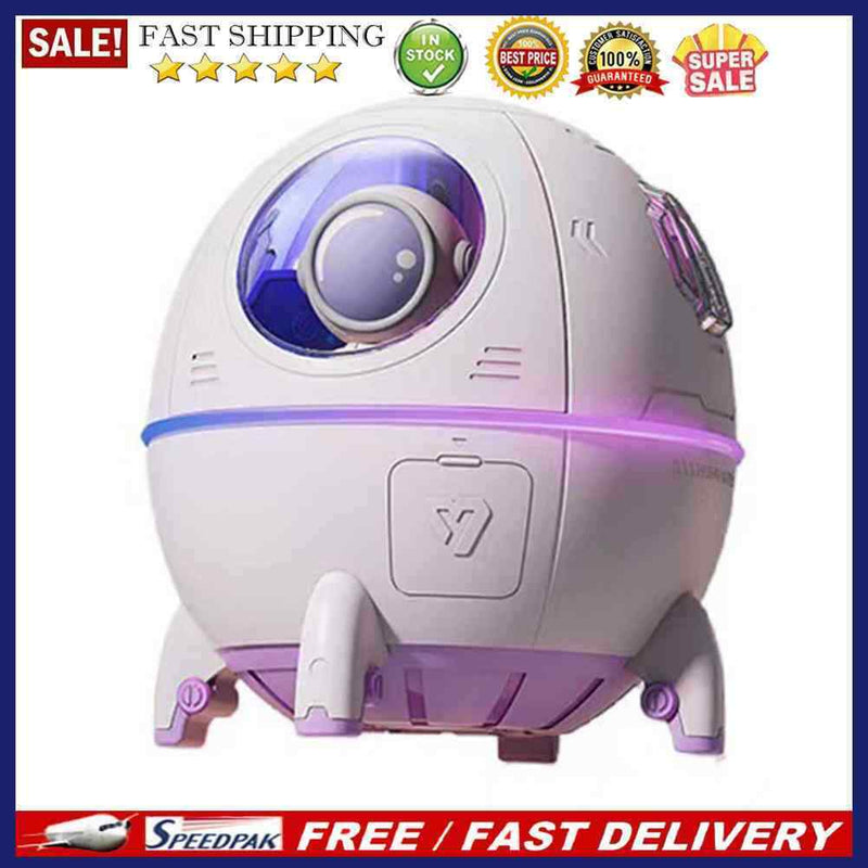 Astronaut Air Humidifier Moisturize Aroma Diffuser for Home (Pink USB)