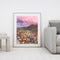 Flower Landscape Oil Paint By Numbers DIY Canvas Set Oil Paint Drawing No Frame