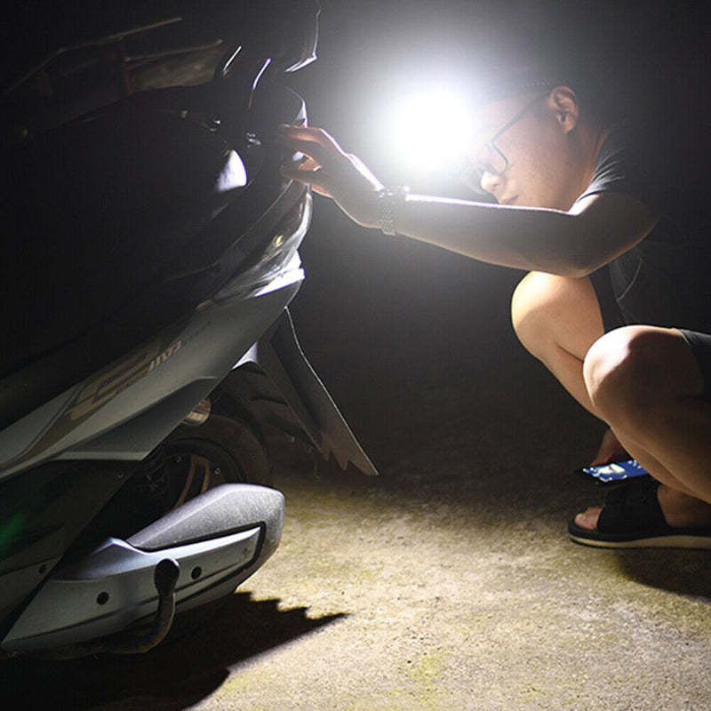 Waterproof XPG COB LED Headlamp MTB Road Cycling Front Headlight Battery Powe