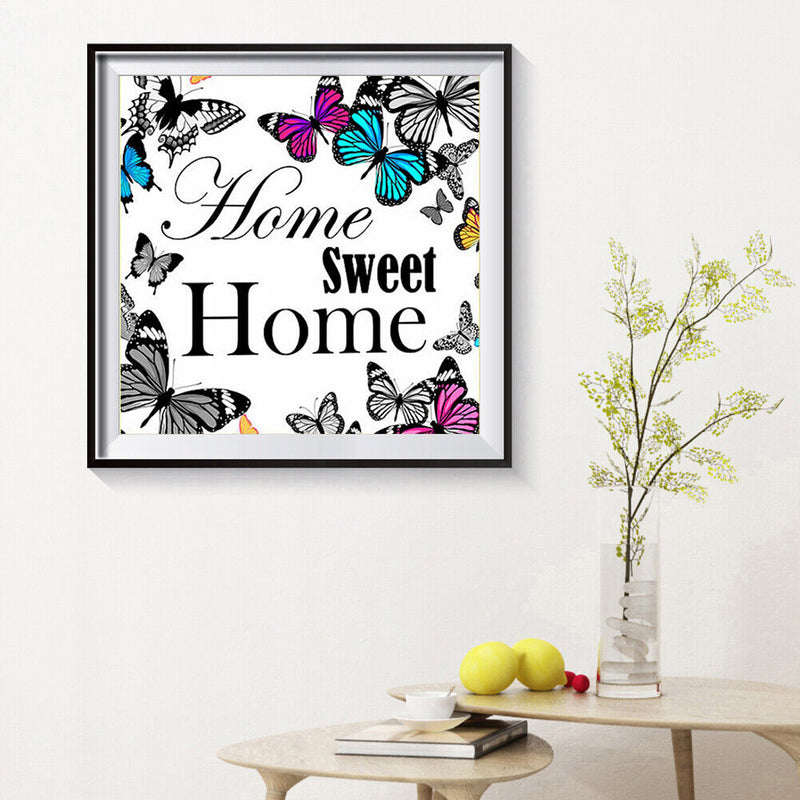 5D DIY Full Drill Diamond Painting Butterfly Home Cross Stitch Embroidery Mosaic
