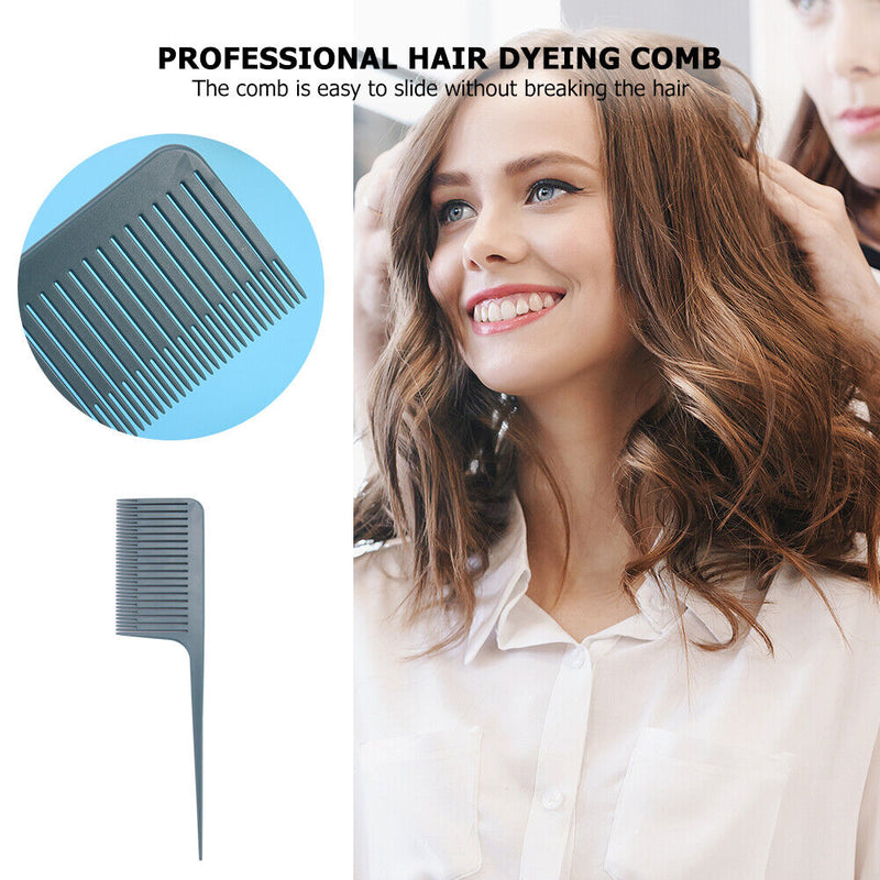 Plastic One-Way Hair Dyeing Tail Comb Professional Hairdressing Highlight Bru