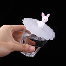 Reusable Silicone Cup Cover Heat Resistant Sealed Leakproof Cups Lid (C)