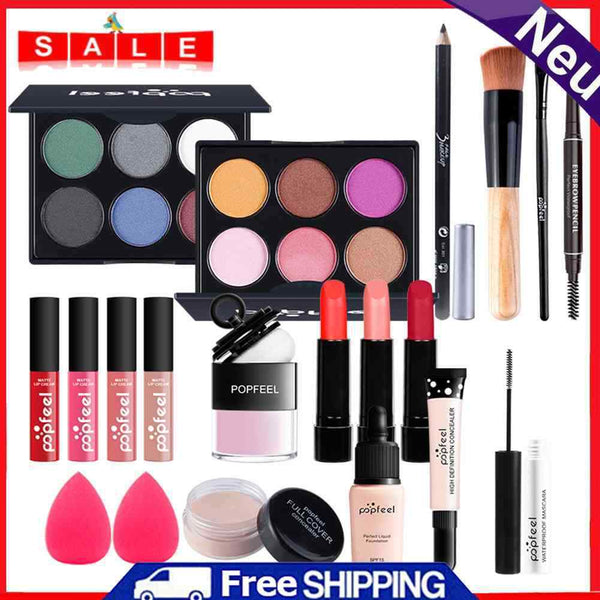 Highly Pigmented Waterproof Contour Blush Powder Female Full Beauty Makeup Kit