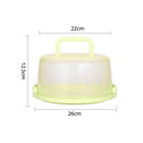 10 inch Round Portable Cake Box Fresh-keeping Case Birthday Decor (Green) Newly