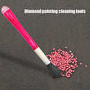 Dual-use Diamond Painting Point Drill Pen Clean-up Sweep Brush Embroidery Supply