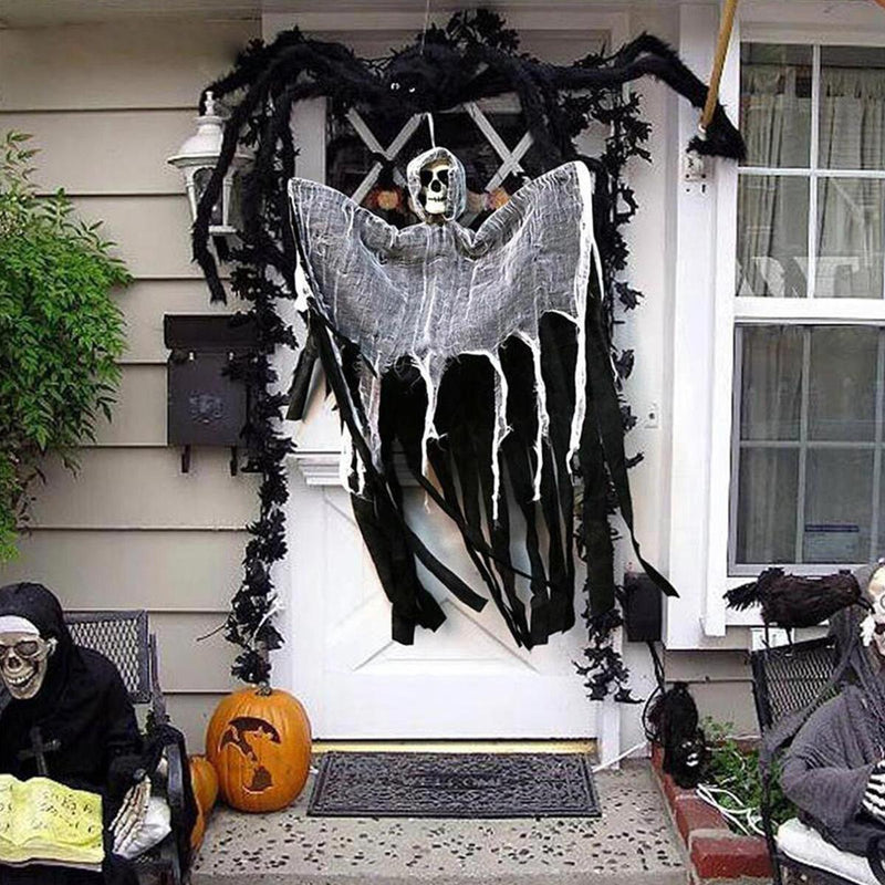 Halloween Props Hanging Skeleton Haunted House Decoration Halloween~