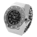 Women Arabic Number Round Alloy Girls Finger Ring Watch Party Gifts