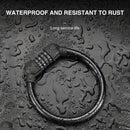 Bicycle Safety Cable Locks MTB Anti Theft 4 Digit Password Lock (Black) Newly