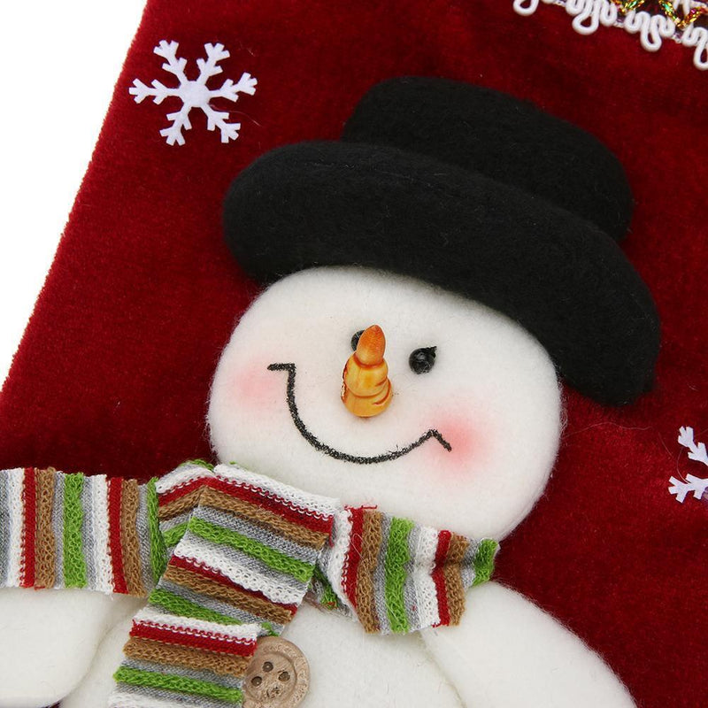 Christmas Stocking Candy Bags Socks Gift Bags Christmas Decor(Snowman)