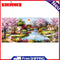 Stamped Cross Stitch Garden Cottage 11CT Needlework Embroidery Decoration Kit