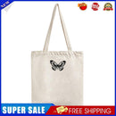 Retro Women Butterfly Print Canvas Shoulder Tote Bag Large Handbags (B)