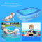 Children Square Swimming Pool Kids Bathing Tub Inflatable Outdoor Water Play