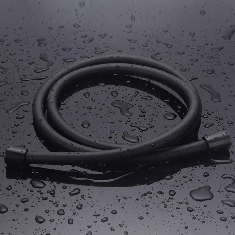 1.5m Flexible Matte Black PVC Shower Hose Bathroom Explosion-proof Pipe