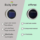 LED Solar Mason Jar Cap Lights Glass Bottle Lid String Lights Garden Decoration