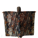Waterproof Raincoat Unisex Rain Jacket for Outdoor Hiking (Leaf Camo)