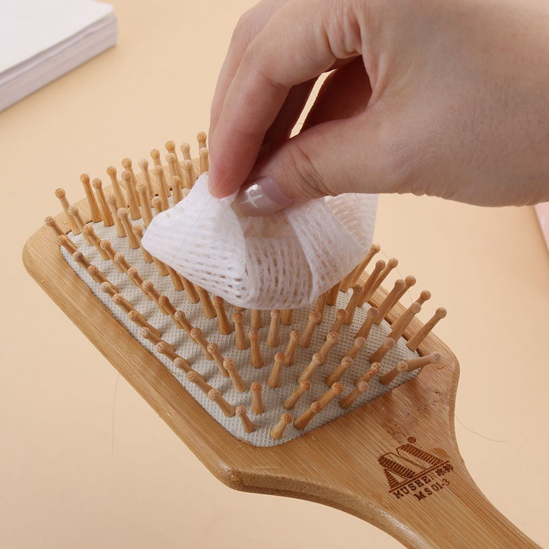 Easy To Clean Cotton Cleaning Tablets Cleaning Comb Pet Comb Hair Brush Net