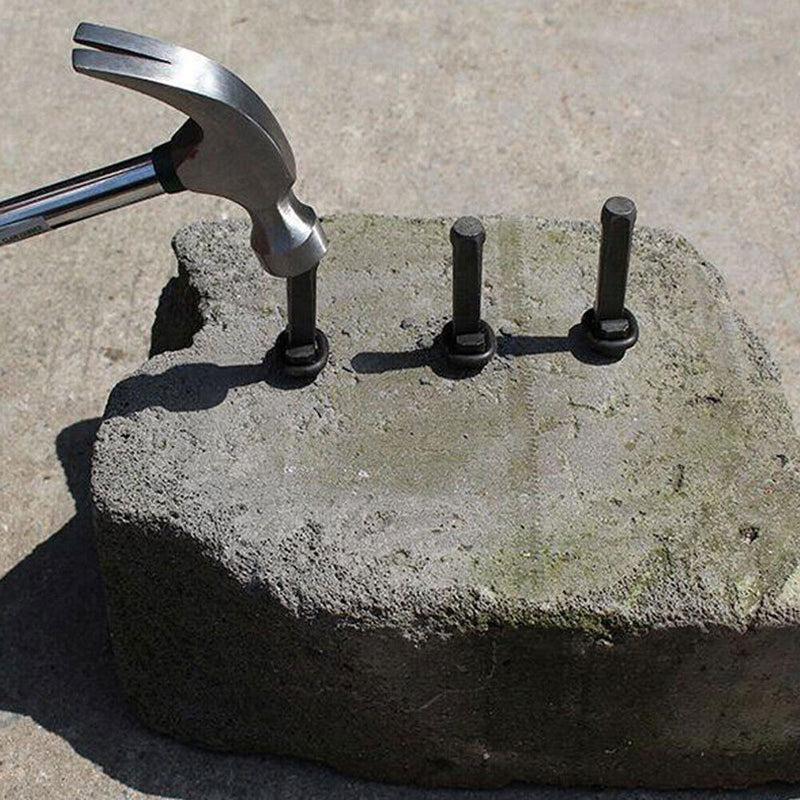 Stone Rock Separating Plug Wedge Masonry Granite Concrete Power Splitter Newly
