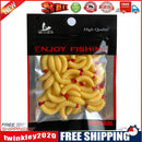100pcs 2.4cm 0.5g Maggot Bionic Fishing Lures Artificial Soft Bait (Beige)