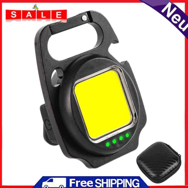 Keychain Flashlights COB LED 500 Lumens Pocket Small Work Lights (Set of 1)
