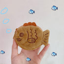 Bag Coin Wallet Snapper Charm Purse Wrist Bag Fish Keychains Key Ring Plush`
