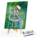 DIY Paint By Number Kit Colorful Chairs on The Grass No Frame Home Decor