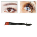Beauty Makeup Bamboo Handle Eyebrow Brush + Eyebrow Comb Brushes V5U9 E6B4
