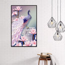 5D DIY Full Drill Square Diamond Painting Peacock Cross Stitch Embroider (1