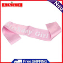 80x10cm Party Decoration Birthday Sash Brooch Princess Pink Birthday M
