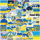 50pcs Ukraine Stop War Hope Peace Decals Graffiti DIY Waterproof Stickers Newly