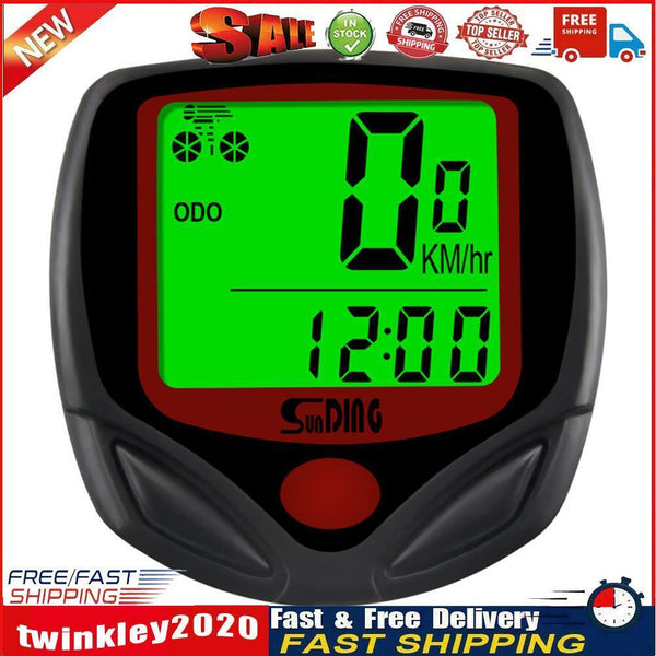 SunDing Bicycle Wired Computers Speedometer Waterproof Cycling Odometer Newly
