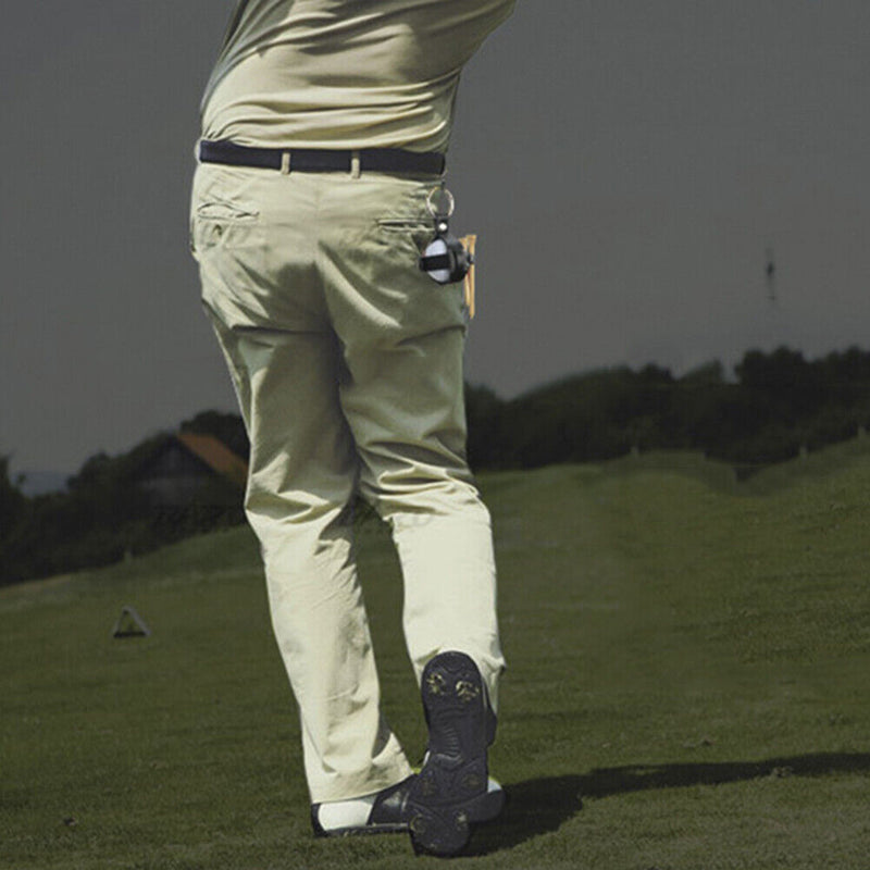 Outdoor Golf Protective Ball Cover Cowhide Leather Golf Training Ball Bag Hol