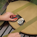 Outdoor Cast Iron Pot Storage Bags Cookware Frying Pan Organizer (Khaki) Newly