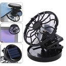 Sun Solar Powered Cooling Fan Clip-On Mini Solar Panel Cell Beach Outdoors