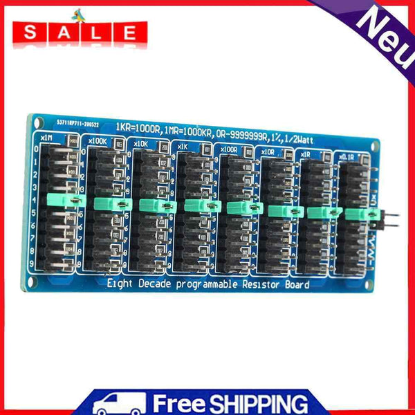 8 Decade Resistor Board 1R-99999R Step 0.1R SMD Programmable Resistance Module