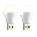 USB Night Bulb Portable Small Book Lamps LED Reading Light (White Light)