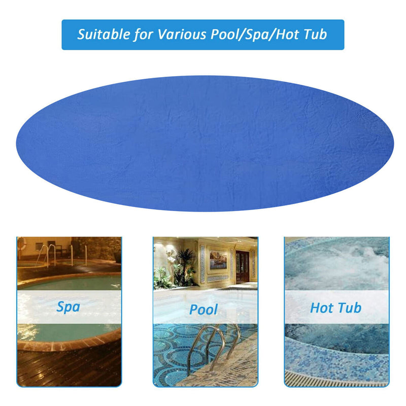 Swimming Pool Cover - Round Above Ground Pool Frame Cover for Inground Pools