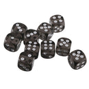 Party 6 Sided Gift Board Game Dices Entertainment Acrylic Transparent Dice