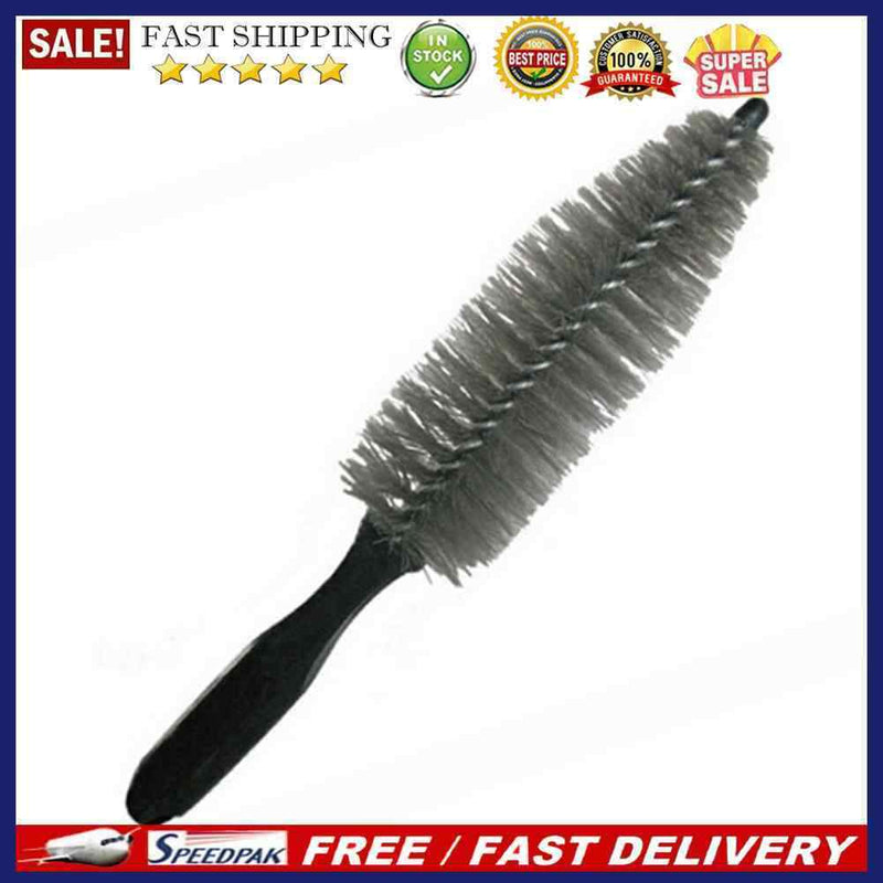 Vehicle Car Wheel Hub Cleaning Tip Brush Tyre Tire Rim Scrub Cleaner Access