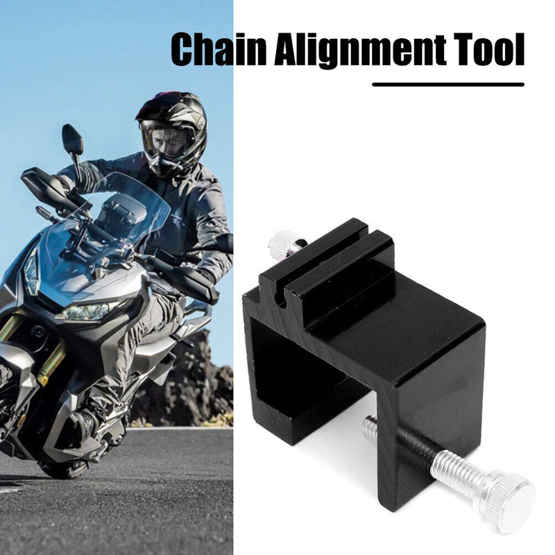 Universal Motorcycle Heavy Chain Sprocket Adjusting Alignment Tools (Black)